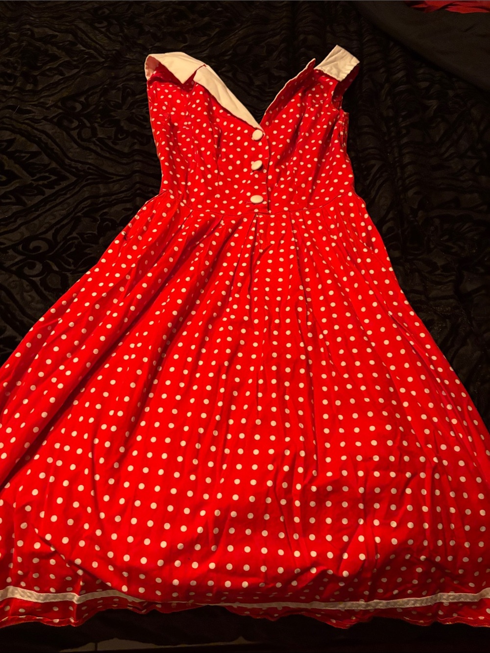 Hell bunny red polka dot dress